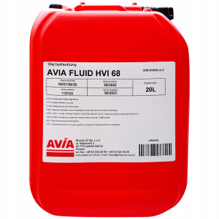 Hydraulický olej Din 51524 Časť 3 HVLP 68 HV68 20L