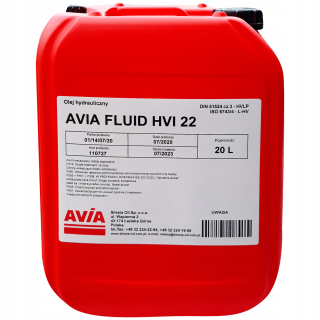 Hydraulický olej Din 51524 Časť 3 - HVLP HV 22 20L