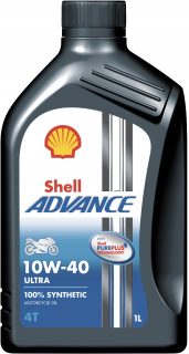 Shell Advance 4T ultra 10W-40 1L motocyklový olej