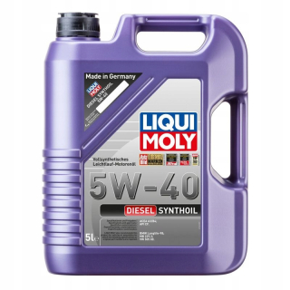 Motorový olej 5W-40 5L nafty synthoil liqui moly