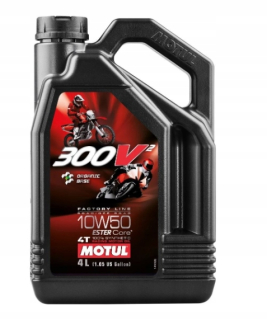 Motul 300V2 Factory Racing 10W50 4L motorový olej