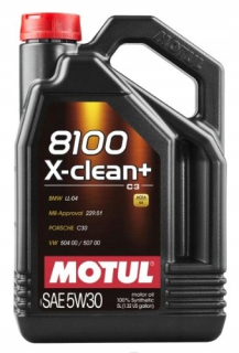 Motul 8100 X-Clean+ 5W-30 5L motorový olej