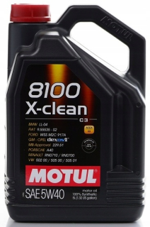 Motul 8100 X-Clean 5W40 5W5 motorový olej 5 l