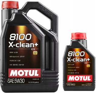 Motul 8100 X-Clean+ 5W30 6L motorový olej