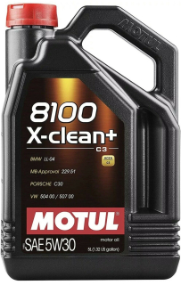 Motul 8100 X-Clean + Plus 5W30 5L motorový olej