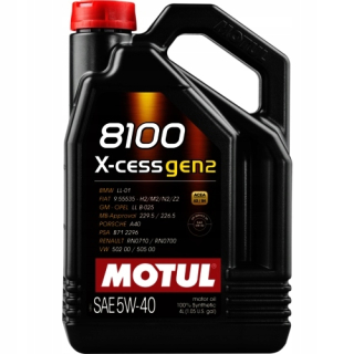Motul 8100 X-ACS Gen2 5 L 5W-40