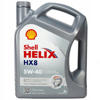 Shell Helix HX8 Syntetický 5 L 5W-40 motorový olej