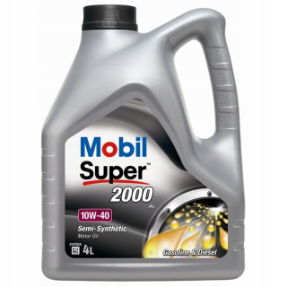 Semi -syntetický motorový olej Mobil 2000 4 L 10W40