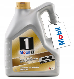 Syntetický motorový olej mobil 1 4 l 0w-40