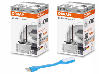 Žiarovky - OSRAM D1S 4300K ELEFLE XENON 66140 + LAMP USB