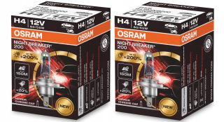 Žiarovky - Osram Night Breaker striebro +100% H11 12V 55 W duo