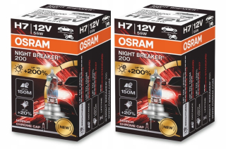 Žiarovky - Osram žiarovky H7 Night Breaker laser 200% 2 kusy