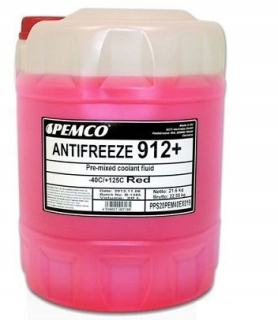 Pemco pripravená červená kvapalina pre chladič -40c 20l