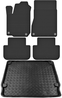 Gumové rohože do auta - Peugeot 407 Station Wagon Gumer Copers+Trunk Mat