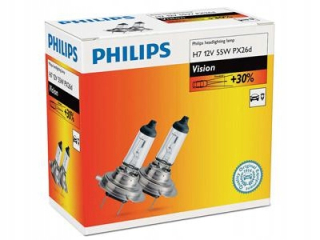 Žiarovky - Philips Vision +30% H7 12V 55W PX26D Box