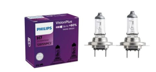 Žiarovky - Philips Vision Plus +60% H7 12V 55W PX26D Box