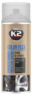 Tekutý rozprašovací guma bezfarebná fólia 400 ml k2 flex