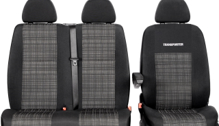 Autopoťahy - VW Transporter T6 2+1 kryty automobilov