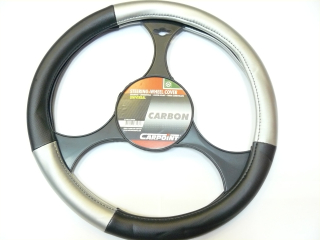 Poťah na volant - Kryt riadidla 37-39 cm Carpoint Silver-Black