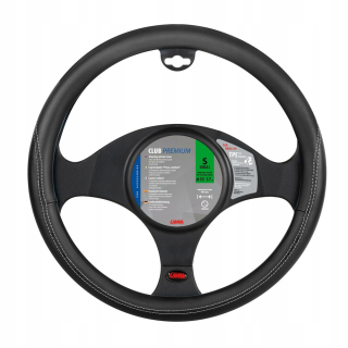 Poťah na volant - Klub 35-37 cm kryt volantu, mäkká ekologická koža