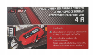 Klinový remeň kosačky - NABÍJAČKA pre batérie s mikroprocesorom 4A