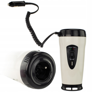 Invertor do auta 12V 230V prevodník automobilu 300 W napätie