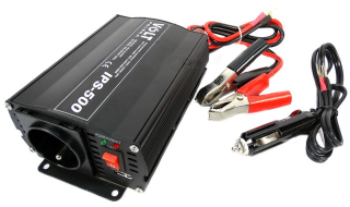 Prevodník napätia do auta 12V 230V 500 W +K