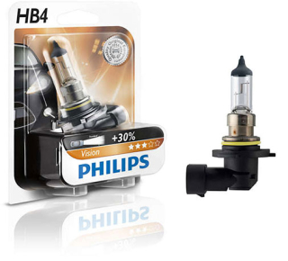 Žiarovky - Philips HB4 Vision 55W žiarovka +o 30% viac svetla