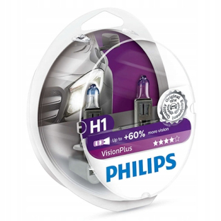 Žiarovky - Philips Bulbs H1 Vision Plus +60% viac svetla
