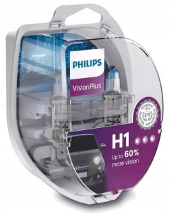 Žiarovky - Philips Bulbs H1 VisionPlus +60% viac svetla