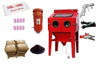 Pieskovačka - 350 l Sandblast + Corund ArSive 200 kg