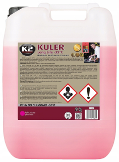 Tekutina pre chladničky K2 kuler -35 ° C Pink 20 kg w406r