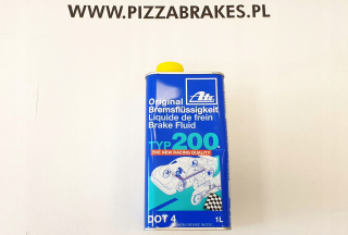 Jedli brzdovú kvapalinu typu 200 bodky 1 l teplota 280