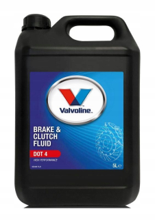 Brzdová a spojková kvapalina Valvolinová brzdová kvapalina 5 l