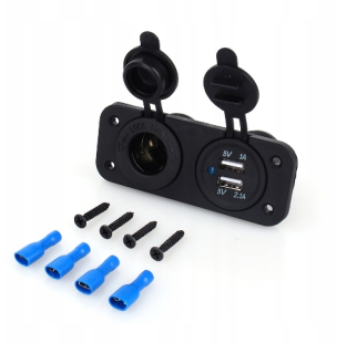 Double Charger a USB DC 12V Socket
