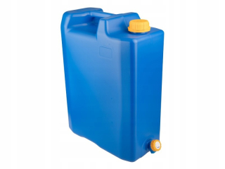 Kanister na benzín - 20L vodná nádoba s plastovým ventilom + zmiznutie