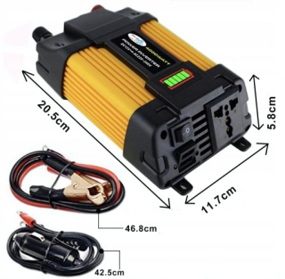 Generátor Invertor 4000W 12V na 220V 2xUSB