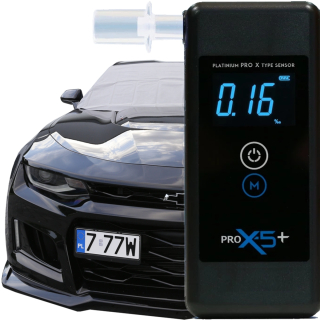 Presný Breathalyzer Pro X-5 plus platinový senzor