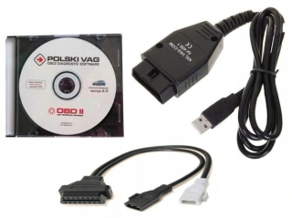 Testery diagnostické rozhranie - Poľské rozhranie programu VAG KKL OBD2 USB +OBD1