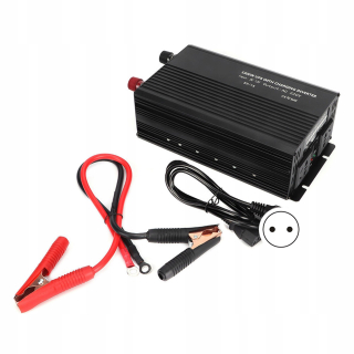 Konvertor do auta 12V/220V 1300W/2600W prevodník Pure Sinus