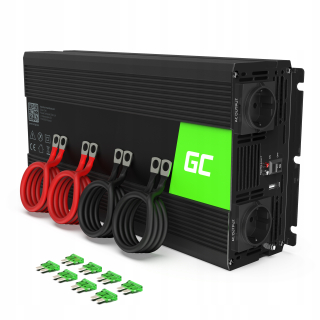 Konvertor napätia do auta Green Cell 12V prevodník na 230 V 2000W Inv11