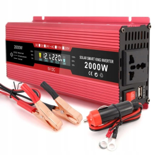 Prevodník napätia do auta Sinus Plus 12V/230V 4000 USB Converter