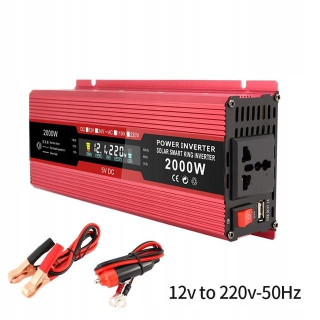 Menič napätia do auta Čistý prevodník Power Pure Sinusoid Wave-12v2000