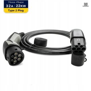 Nabíjacia stanica pre elektromobily - WSesenergy WS004 TYP2-TYP2 LED nabíjací kábel 5m