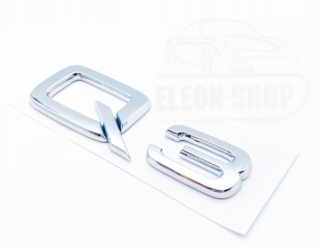 Q3 Emblem Logo Pečiatka nápisu Audi Q3 Chrome Zad