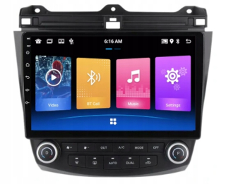 Rádio GPS Android Honda Accord 2002-08 WiFi USB