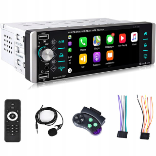 1Din USB Car Radio Bluetooth Microfón 5.1