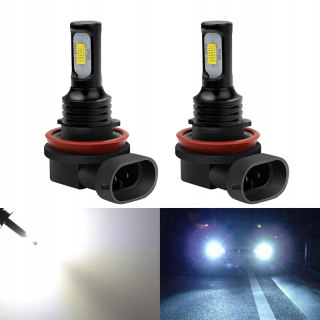 Žiarovky - LED hmlové žiarovky 2 ks H11 80W 6000K
