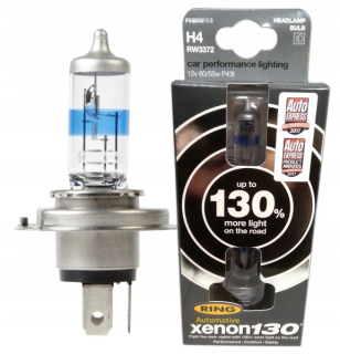 Žiarovky - Žiarovka Ring H4 +130% 12V 60/55 W xenon 2 kusy