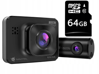 Navitel R250 Dvojitý záznam zadného fotoaparátu + 64 GB